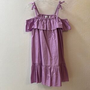 EUC Janie and Jack Purple Ruffled Sundress with Spaghetti Straps